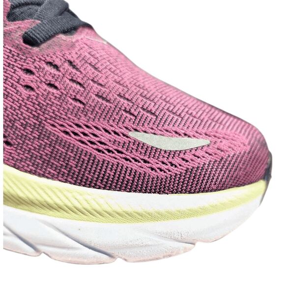 HOKA ONE ONE Clifton 8 'Ibis Rose Pink Green' Running Shoes Size 9.5B - Picture 10 of 16
